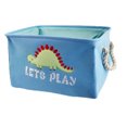 thumbnail image 1 of KEINXS Roaring Fun: Cartoon Dinosaur Collapsible Laundry Basket for Dirty Clothes and Toy Storage - Kids Organizer Basket for Home Wash Organization, 1 of 5