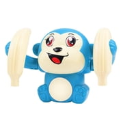 KEINXS Toys Baby Toys Early Electric Flip And Head Monkey Toys Electric Flip Monkey Sound Activated Monkey Light Up Rolling Toy Fun 360  Flip Crawl Toy With Lights And Music For 3+ Boys