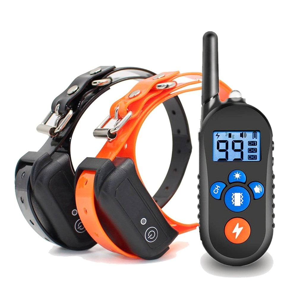 KEINXS Waterproof Rechargeable Dog Training Collar with 3 Safety