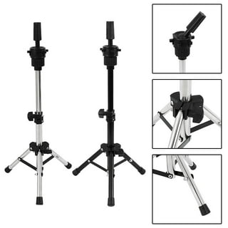 Mini Mannequin Head Stand,Dansee Wig Stand Tripod Adjustable (14.5