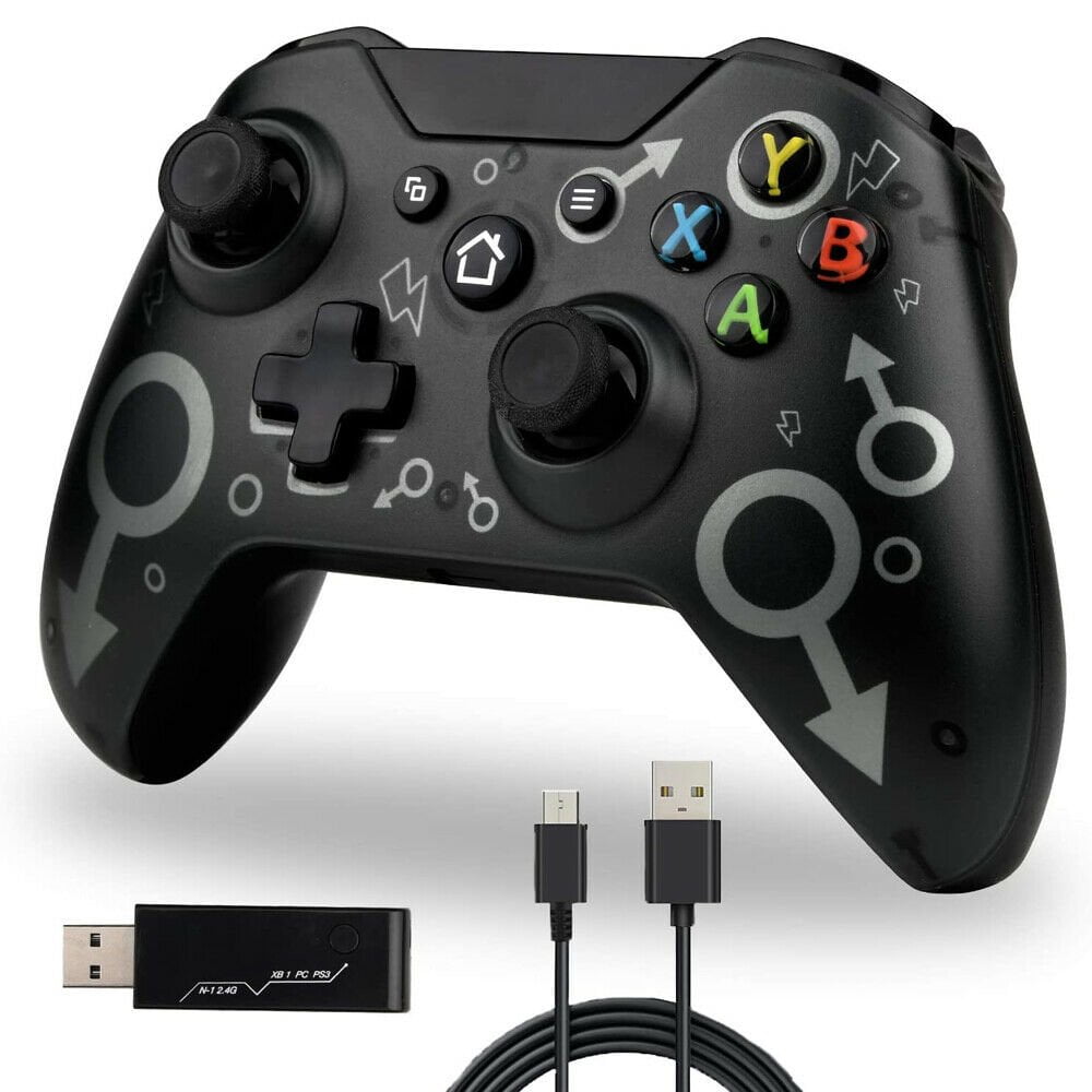 KEINXS Wireless Bluetooth Game Controller for PS3 Xbox， Black