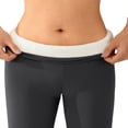 thumbnail image 1 of KEINXS Women Fleece Lined Leggings Elastic High Waist Comfy Fuzzy Plush Thick Lined Tight Pants Winter Warm Wool Bottoms, 1 of 6