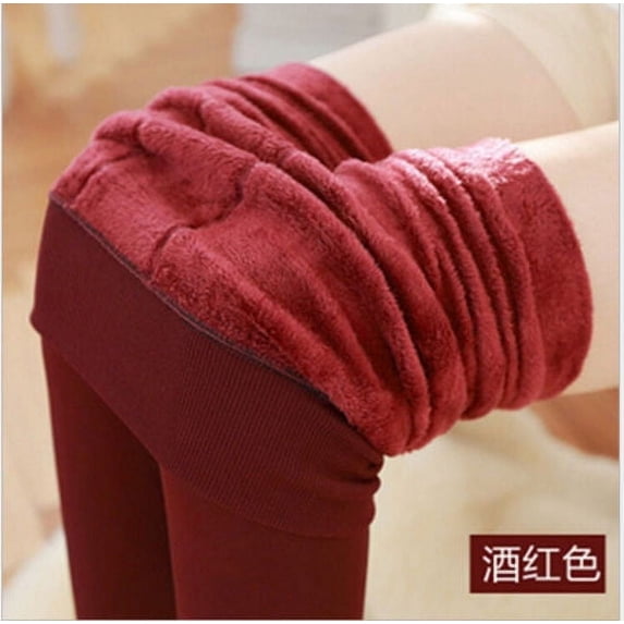KEINXS Women Thick Warm Fleece Lined Thermal Stretchy Slim Skinny Leggings