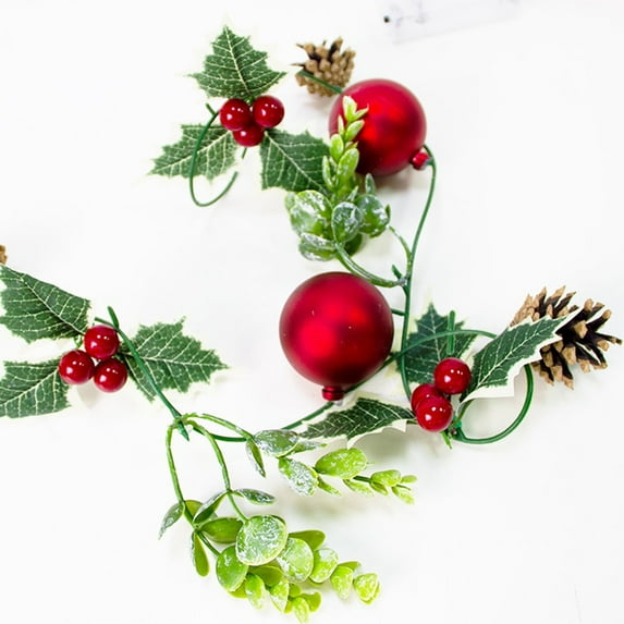 KEINXS Xmas Pine Cones String Light Warm White Vintage Bulbs Christmas Tree Decoration Party Wedding Hanging Lights Holiday Props