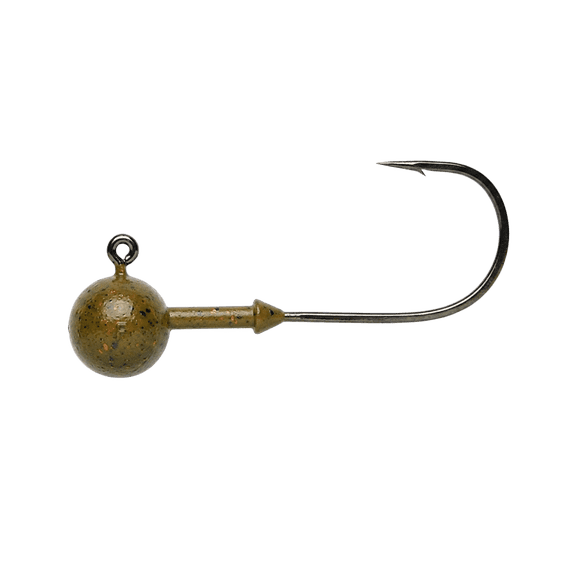 KEITECH TUNGSTEN SUPER ROUND JIG HEAD 1OZ SZ 1/0 HOOK