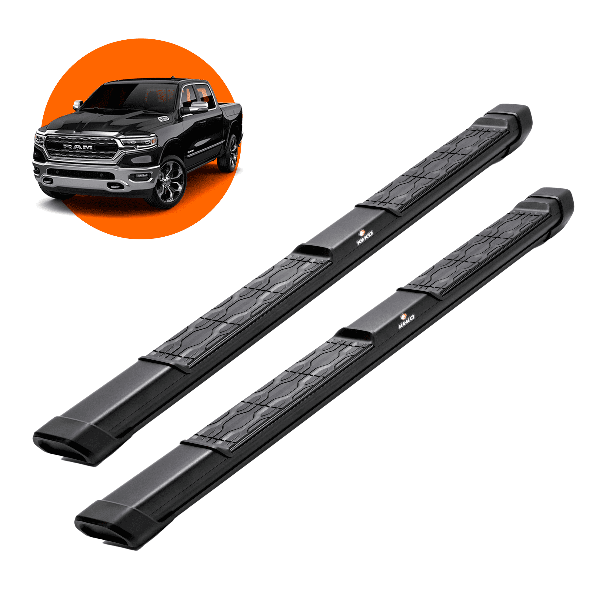 KEKO Running Board Compatible with 1500 Quad Cab 20192023 Truck