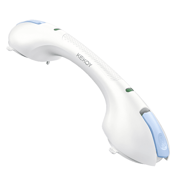 KEKOY 17.5 Inch Heavy Duty Removable Suction Handle for Bathtub and Shower, Ideal for Seniors, Elderly, Handicap Bathroom Use, Blue