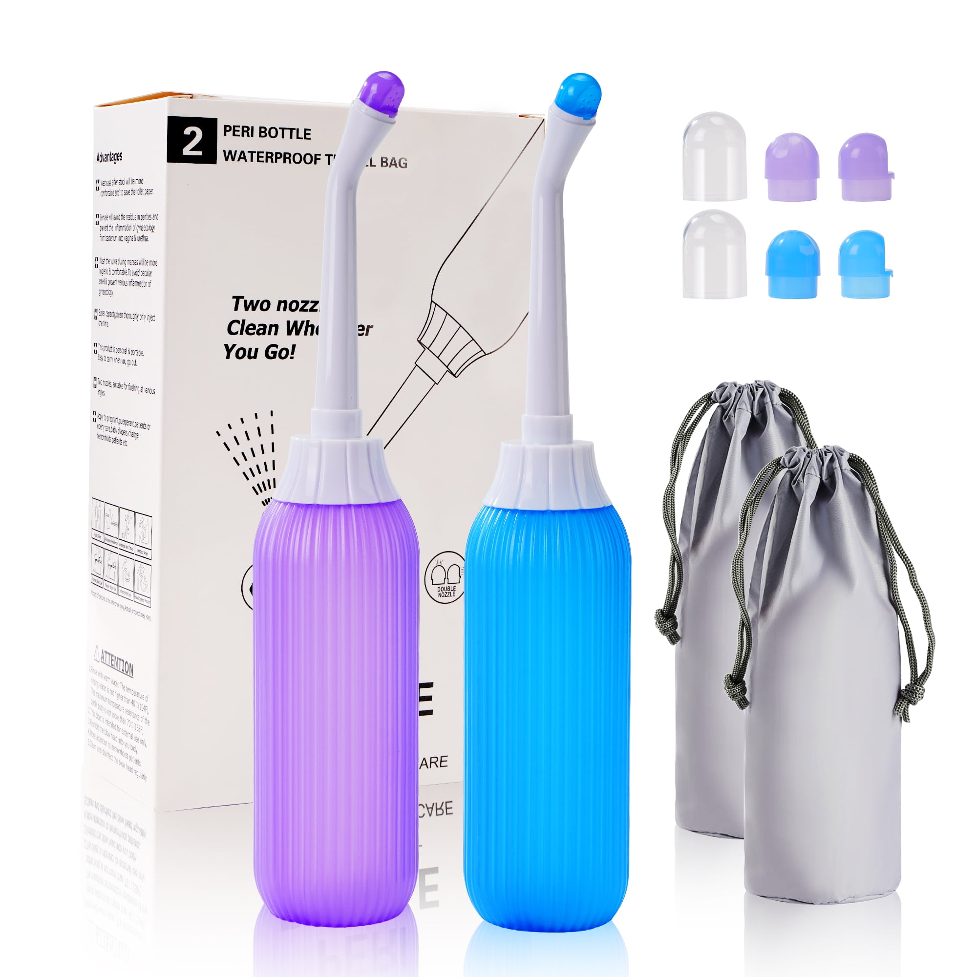 KEKOY 2 Pack Portable Travel Bidets Bottle for Postpartum Care