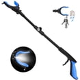 thumbnail image 1 of KEKOY 32" Foldable Reacher Grabber Tool with Light, Extra Long Trash Claw Grabber, FSA/HSA Eligible Reaching Aid Tool for Trash Pick up, Blue, 1 of 12