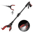 thumbnail image 1 of KEKOY 32 Inch Grabber Reacher Tool, Foldable Grabber with Light, Extra Long Grabbers for Elderly Grab It Reaching Tool, Trash Pick up Stick, Picker Upper Heavy Duty, Red, 1 of 7