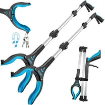 KEKOY FSA/HSA 32" Grabber Reacher Pickup Tool 2 Pack, Hand Reachers and Grabbers for Seniors, Lightweight Foldable Reaching Assist Aid Pick up Tool, Blue