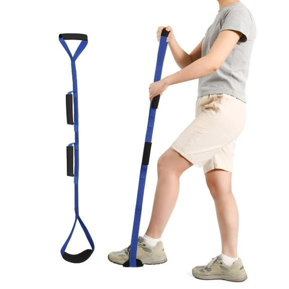 KEKOY 42" Leg Lifter for Hip Replacement with Two Foam Handle, Mobility Lift Leg Raiser Aids for Elderly, Handicap, Leg Lifter Getting Legs in and Out of Bed, Wheelchairs,Chairs, Car, Blue