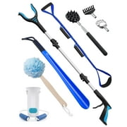 KEKOY 8 Pcs Hip and Knee Replacement Kit, Hip Kit for Hip Surgery with 36 Reacher Grabber, Sock Aid, 42 Leg Lifter, Long Shoe Horn, Body Scrubber, Back Scratcher, Daily Living Aids for Mobility