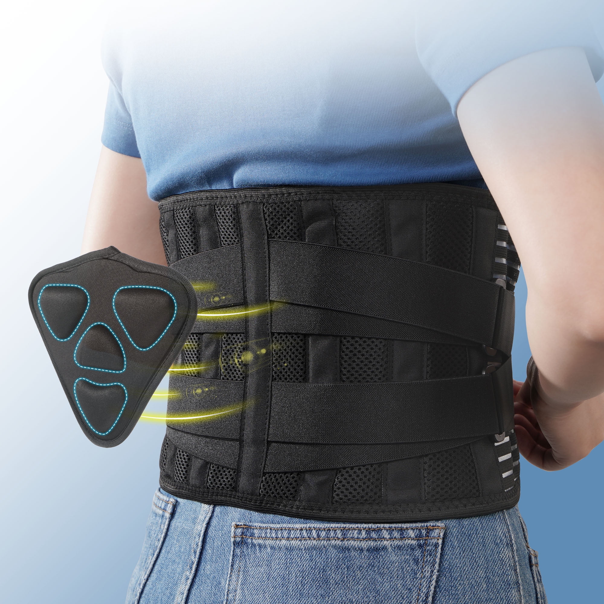 KEKOY Back Support Belt Relief for Back Pain, Lumbar Support for Heavy