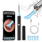 KEKOY Ear Camera and Wax Remover, 1080P Ear Wax Removal Kit, Wireless Otoscope Ear Cleaning Kit with Lights and 6 Ear Scoops