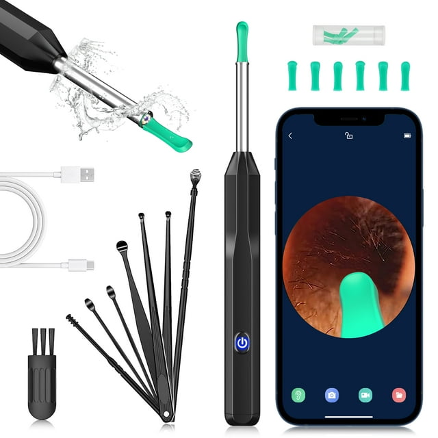 KEKOY Wireless Ear Cleaner with Camera, 1296P HD Otoscope, Ear Wax