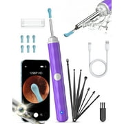 KEKOY Ear Cleaning Kit,1296P Ear Camera and Wax Removal, Wireless Otoscope with 13 Pieces Accessories