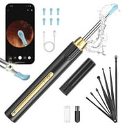 KEKOY Ear Wax Removal Kit, 1296P HD Ear Cleaner with Camera, Wifi Earwax Camera for Ear Cleaning, Wireless Otoscope for iOS & Android