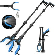 KEKOY Grabber Reaching Tool, FSA/HSA Eligible 2 Pack 32 Foldable Trash Pickup Reacher for The Disabled, Blue