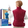 thumbnail image 1 of KEKOY Heating Pad for Back, Neck & Shoulders Pain Relief, Wearable Electric Heat Pad with Detachable Belt, 4 Heat Settings, 2-Hour Auto Shut-Off, Fast Heating, 24"x33", Burgundy, 1 of 10