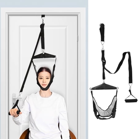 KEKOY Neck Stretcher Cervical Neck Traction Device for Home Use, Portable Over Door for Neck Pain Relief, Neck Sling Door Hanginger with Travel Bag