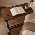 thumbnail image 1 of Kekoy Overbed Table with Wheels, One-Touch Height Adjustable Rolling Hospital Bedside Table, Stable Bed Tray for Eating, Reading, Elderly Home Care and Hospital Use, 1 of 10