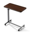 thumbnail image 1 of KEKOY Overbed Table with Wheels, Easy Height Adjustable Bedside Table for Bed for Elderly, Rolling Bed Tray Table for Eating & Reading, Stable Support for Medical Home Care and Hospital Use, 1 of 9