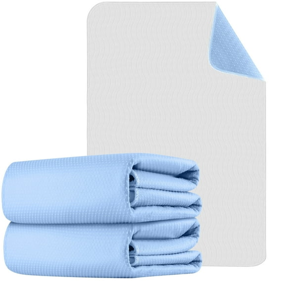 KEKOY 34 x 52" Washable Bed Pads with Anti-Slip Backing, 2 Pack Heavy Absorbency Bed Pads for Incontinence Reusable, Extra Large Pee Pads for Adults, Seniors, Dogs
