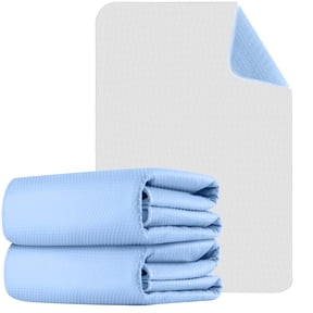 KEKOY 34 x 52" Washable Bed Pads with Anti-Slip Backing, 2 Pack Heavy Absorbency Bed Pads for Incontinence Reusable, Extra Large Pee Pads for Adults, Seniors