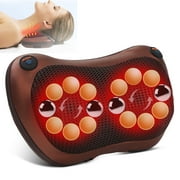 KEKOY Shiatsu Neck Massage Pillow with Heat, 16 Nodes Deep-Kneading Massage for Back, Neck and Shoulders Muscle Pain Relief, Home and Car Seat Use