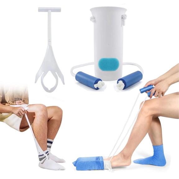 KEKOY Sock Dressing Aid, 2 Pack Sock & Stocking Aids, Sock Removal Aids, Easy on and off Sock Assistant Devices for Seniors, Pregnant, Disabled