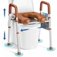 thumbnail image 1 of KEKOY Toilet Seat Riser for Seniors, Raised Toilet Seat with Handles, FSA HSA Eligible 400lb Elevated Toilet Risers, Tool-Free Assembly with Adjustable Height & Width, 1 of 10