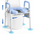 thumbnail image 1 of Kekoy Toilet Seat Riser for Seniors, Raised Toilet Seat with Handles, Fsa Hsa Eligible 400lb Elevated Toilet Risers, Tool-Free Assembly with Adjustable Height & Width, 1 of 9