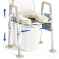 thumbnail image 1 of KEKOY Toilet Seat Riser for Seniors, Raised Toilet Seat with Handles, FSA HSA Eligible 400lb Elevated Toilet Risers, Tool-Free Assembly with Adjustable Height & Width, 1 of 1