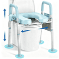 thumbnail image 1 of KEKOY Toilet Seat Riser for Seniors, Raised Toilet Seat with Handles, FSA HSA Eligible 400lb Elevated Toilet Risers, Tool-Free Assembly with Adjustable Height & Width, 1 of 1