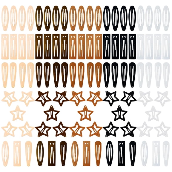 KEL100PCS Snap Hair Clips for Women, 2 Inch Non-Slip Metal Barrettes, Stylish Hair Accessories for Girls, Perfect for Daily Use and Styling