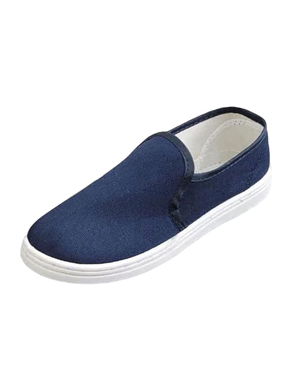 Boat Shoes for Men Trendy Men's Slip on Canvas Loafers Penny Loafers Flat Single Shoes Espadrille Shoes