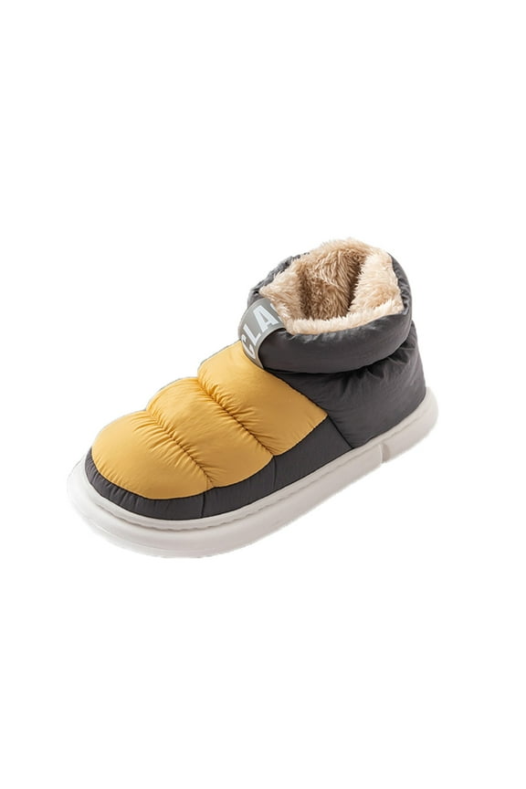 Bootie Slippers for Men with Memory Foam Indoor Outdoor Warm House Shoes Sport Camping Boots