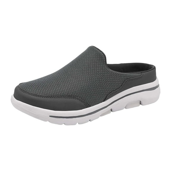 KELINFONG Men's Women's Open Back Sneaker Clogs Knit Mules Shoes Slip on Lightweight Breathable Slippers