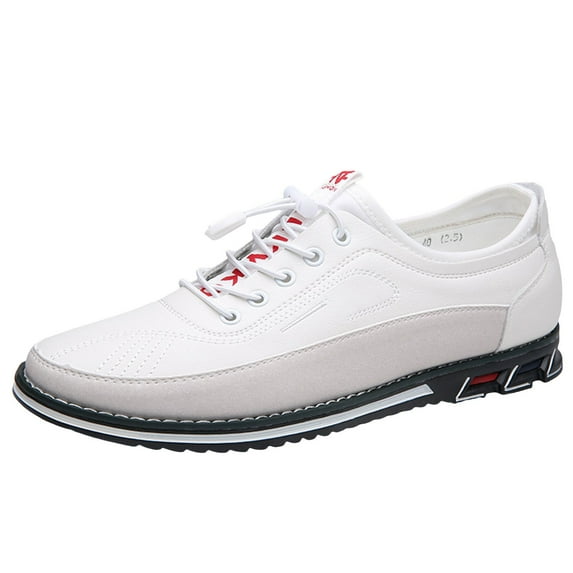 KELINFONG Mens Dress Shoes Derby Orthopedic Leather Shoes Casual Business Loafers Flat for Men