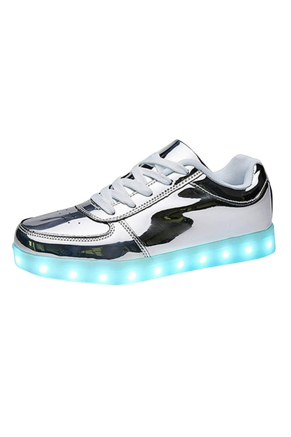 Mens Skate Shoes Boys USB Charging Light up Shoes Sports LED Shoes Dancing Sneakers