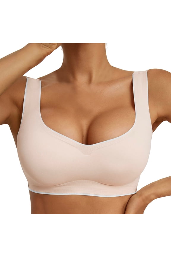 Sports Bras for Women Seamless Comfortable Yoga Bra with Removable Pads Sleep Bras for Women