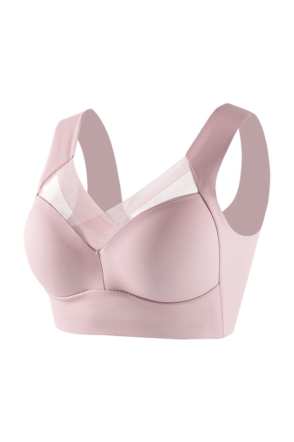 Women's Posture Correcting Bras No Underwire Seamless Bralettes Wireless Bra Soft Support T Shirt Bras