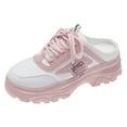 thumbnail image 1 of KELINFONG Womens Backless Walking Sneakers Summer Slip on Thick Sole Mules Shoes Closed Toe Slippers, 1 of 7