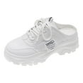thumbnail image 1 of KELINFONG Womens Backless Walking Sneakers Summer Slip on Thick Sole Mules Shoes Closed Toe Slippers, 1 of 7