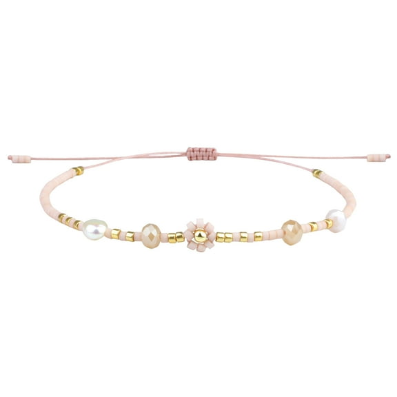 KELITCH Bohemian Miyuki Bracelets Flower Bracelets Adjustable Beaded Bracelet Delica Jewelry for Women
