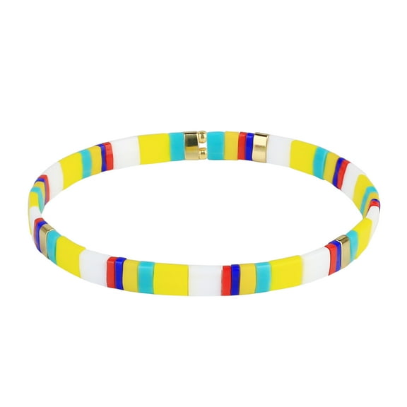 KELITCH Fashion Tila Miyuki Beaded Bracelet Colorful Elastic Stretch Bracelets Women Friendship Bracelets Birthday Presents