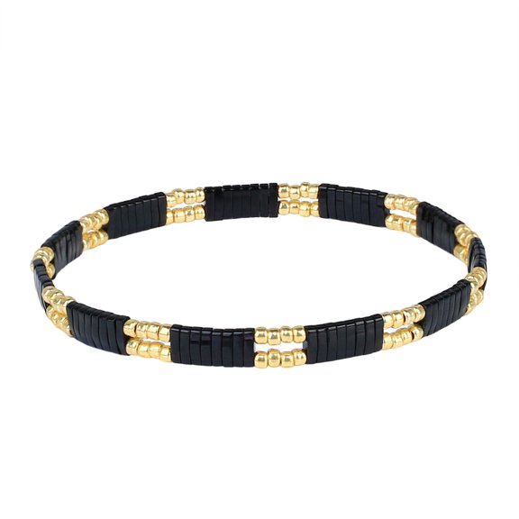 KELITCH Miyuki Beaded Stretch Bracelets Fashion Tila Strand Bracelets Women Stackable Bangle