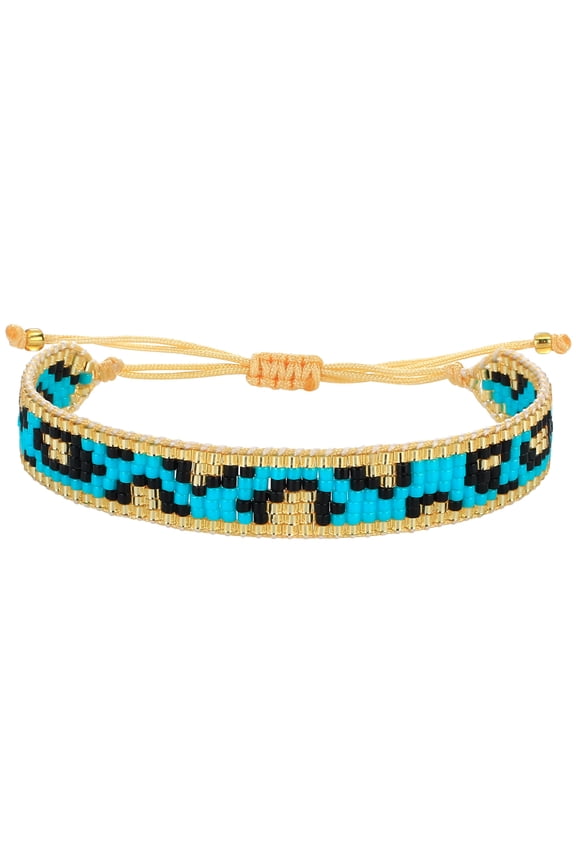 Miyuki Beads Charm Bracelet Handmade Leopard Pattern Beads Wrap Bracelet Jewelry For Women