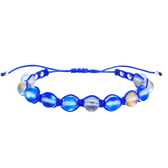 KELITCH Moon-Stone Beaded Bracelets Colorful Hand Woven Strands Bracelets Beach Bangles Jewelry